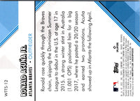 2022 Topps Welcome to the Show Blue Ronald AcuÃ±a Jr. #WTTS-12