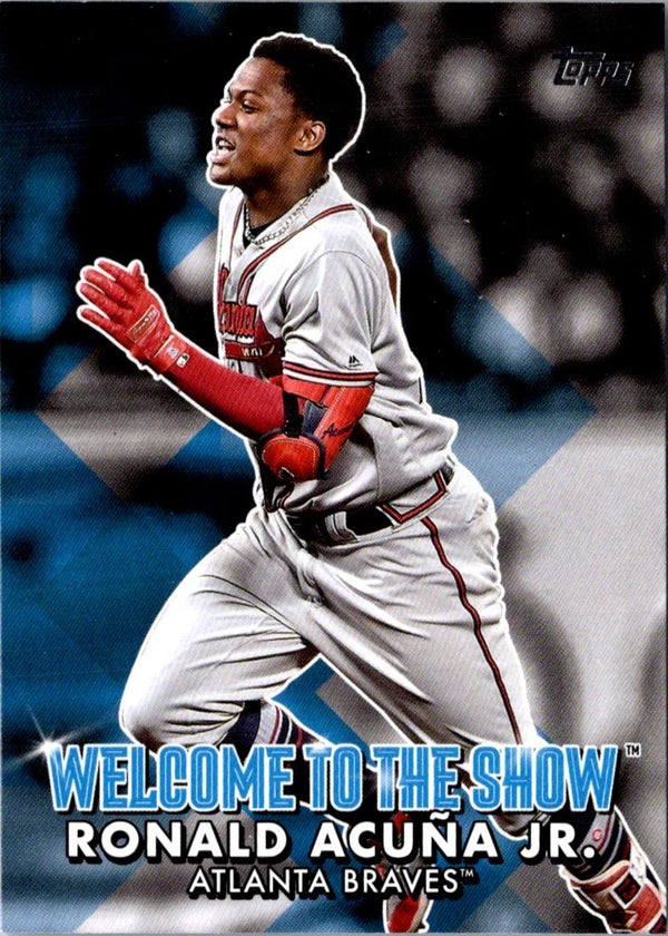 2022 Topps Welcome to the Show Blue Ronald AcuÃ±a Jr. #WTTS-12