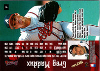 1998 SkyBox Dugout Axcess Greg Maddux #6