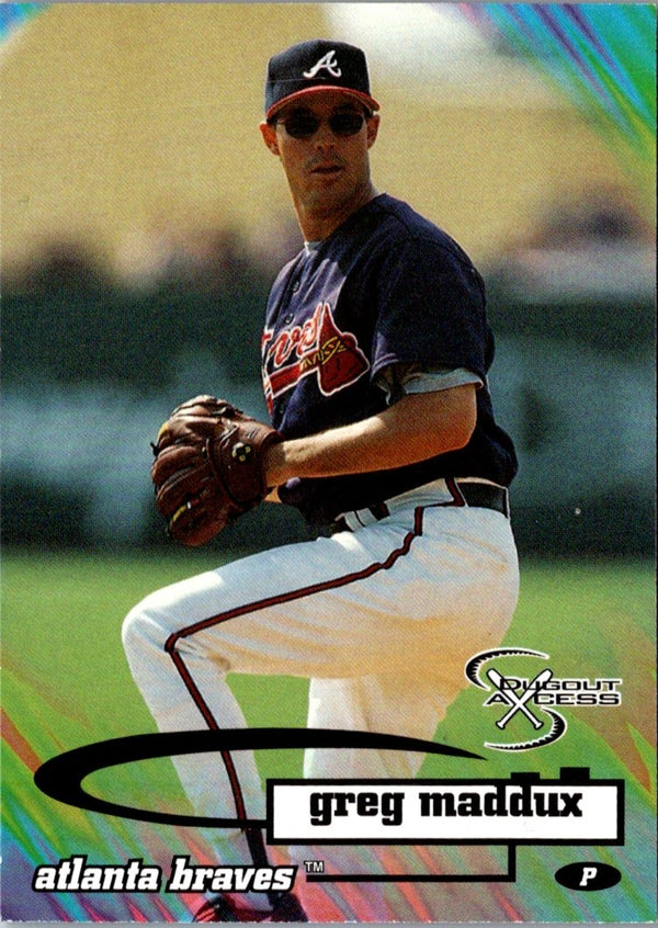 1998 SkyBox Dugout Axcess Greg Maddux #6