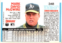 1992 Donruss Mark McGwire #348