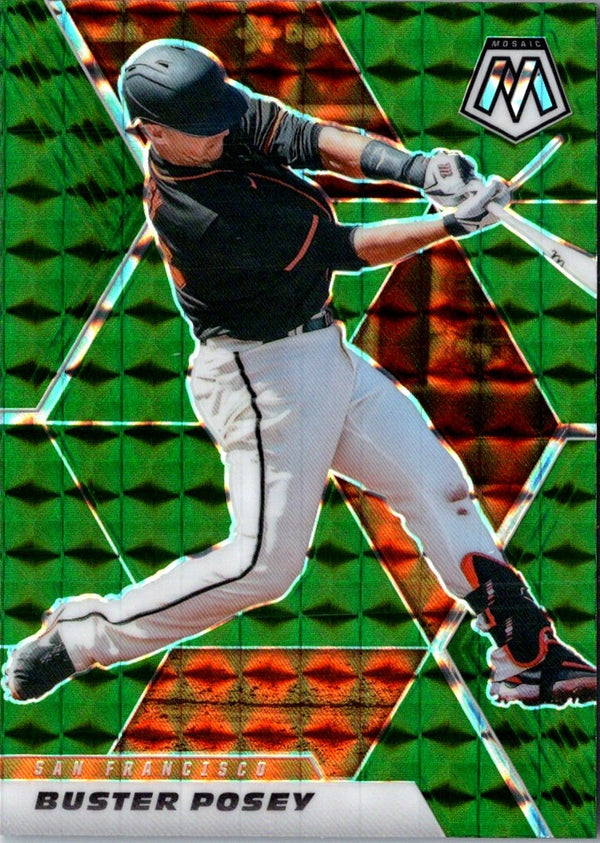 2021 Panini Mosaic Green Buster Posey #21