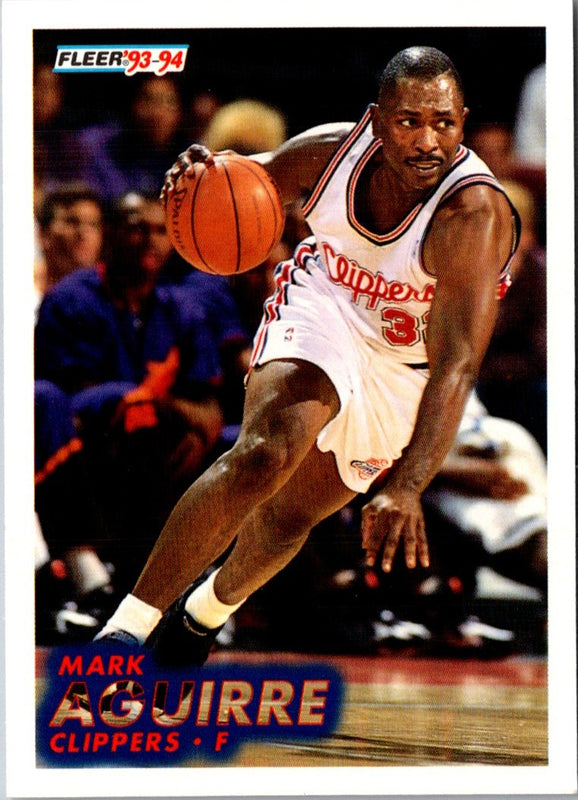 1993 Fleer Mark Aguirre #305