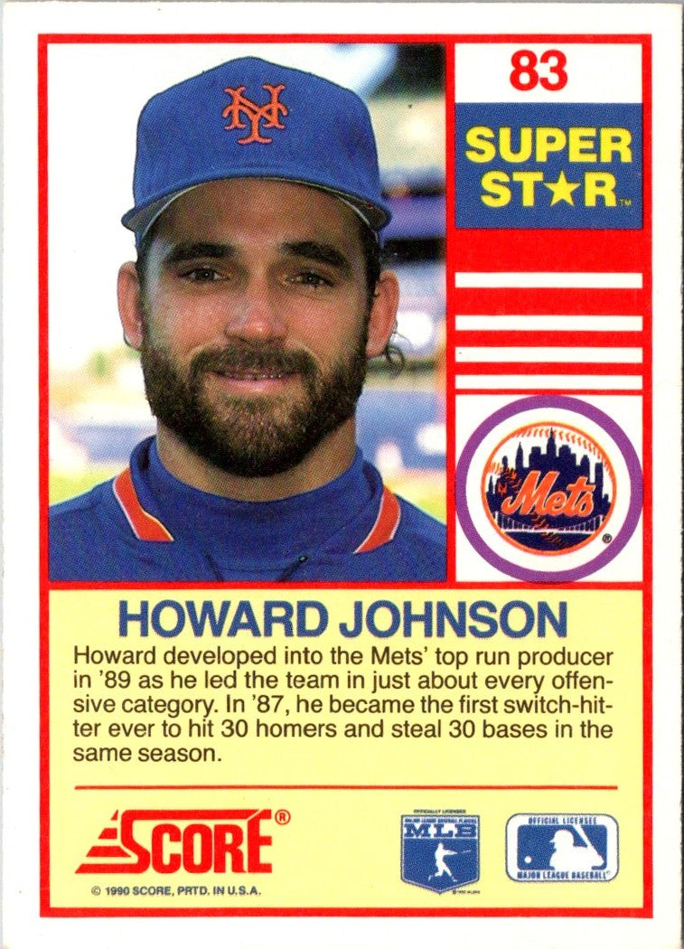 1990 Score 100 Superstars Howard Johnson