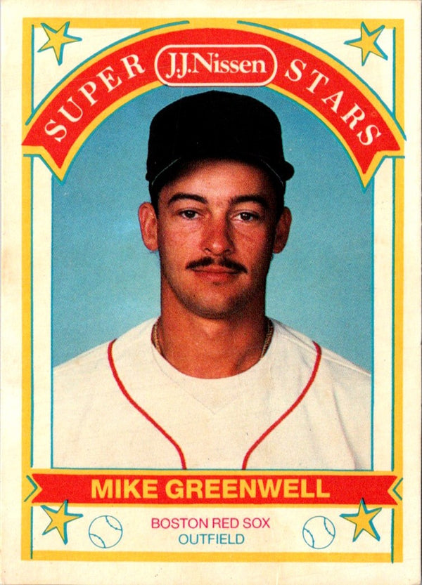 1989 J.J. Nissen Super Stars Mike Greenwell #6