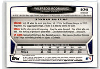 2013 Bowman Chrome Prospects Blue Wave Wilfredo Rodriguez #BCP58