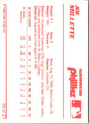 1990 Star Clearwater Phillies Joe Millette
