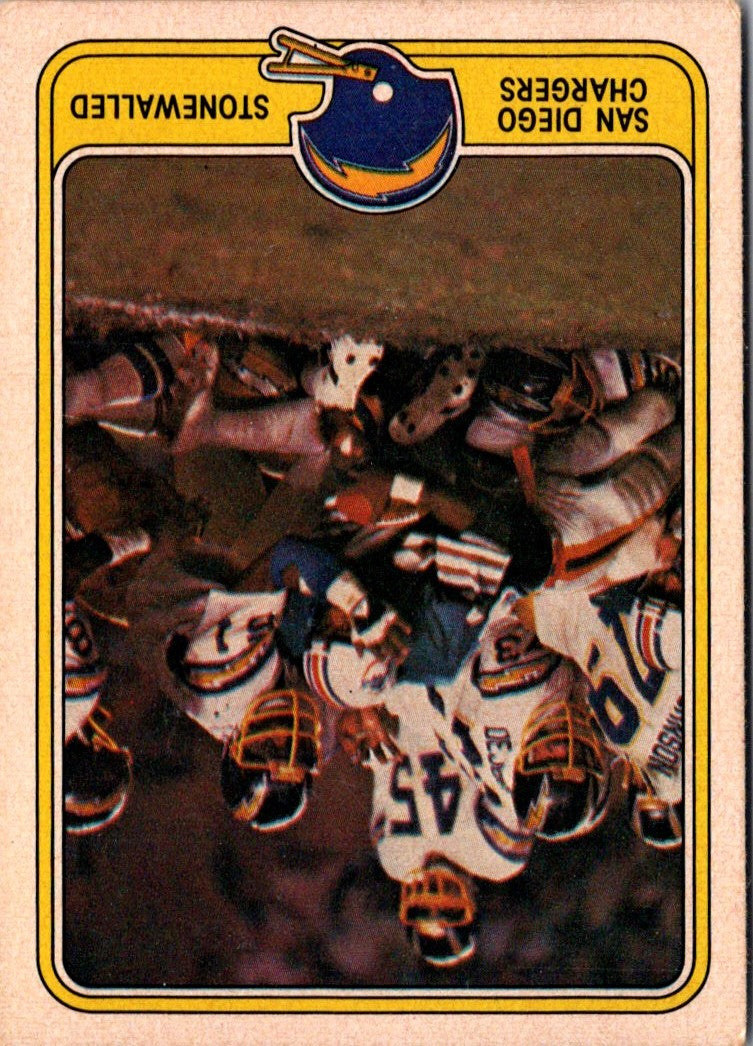 1981 Fleer Team Action San Diego Chargers Defense