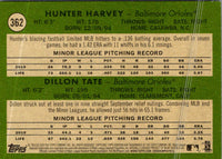 2020 Topps Heritage Hunter Harvey/Dillon Tate #362 Rookie