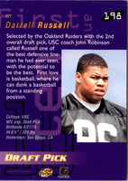 1997 Playoff First & Ten Darrell Russell #198 Rookie
