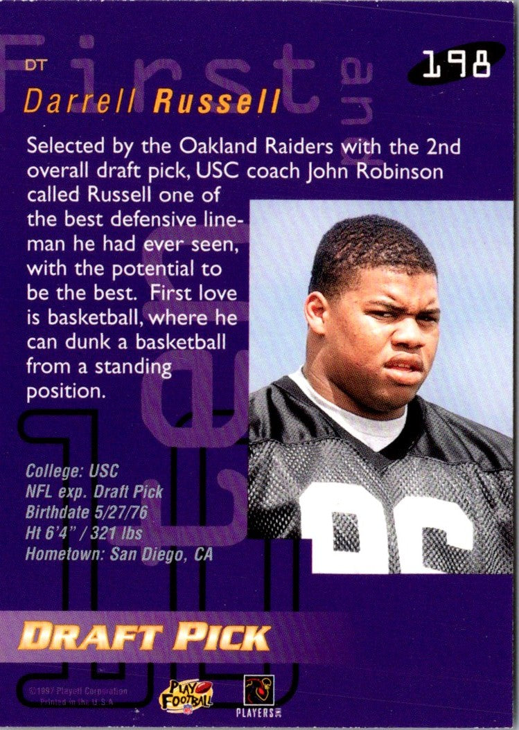 1997 Playoff First & Ten Darrell Russell