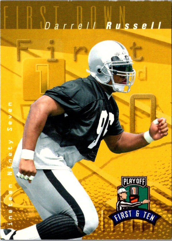 1997 Playoff First & Ten Darrell Russell #198 Rookie