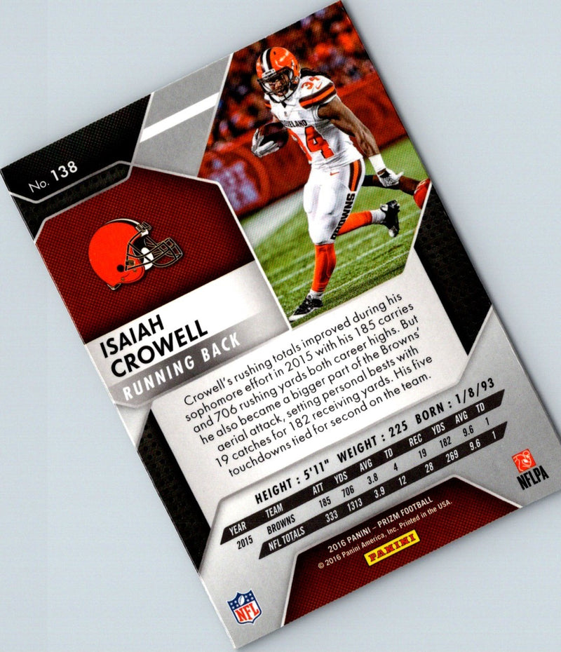 2016 Panini Prizm Isaiah Crowell