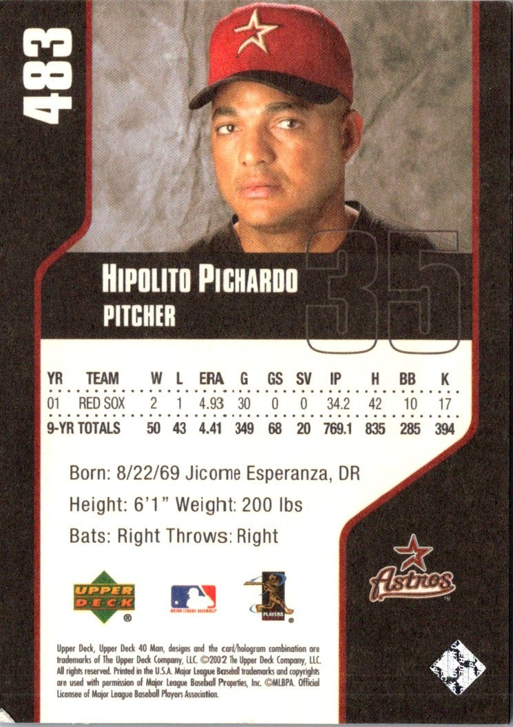 2002 Upper Deck 40-Man Hipolito Pichardo