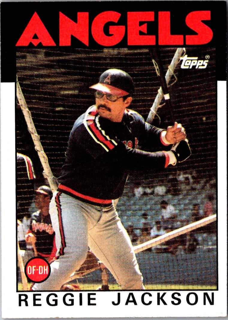 1986 Topps Reggie Jackson