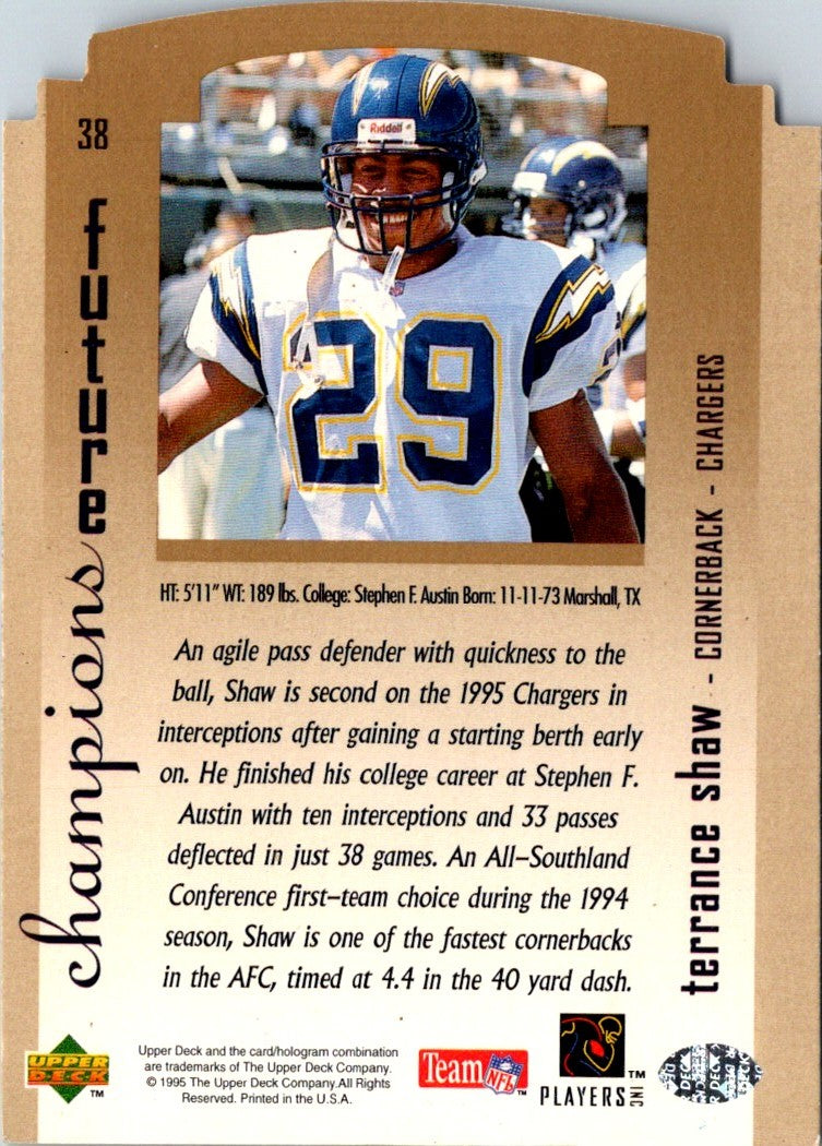 1995 SP Championship Die Cuts Terrance Shaw