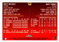 1999 Topps Chrome Matt Belisle/Matt Roney #438 Rookie