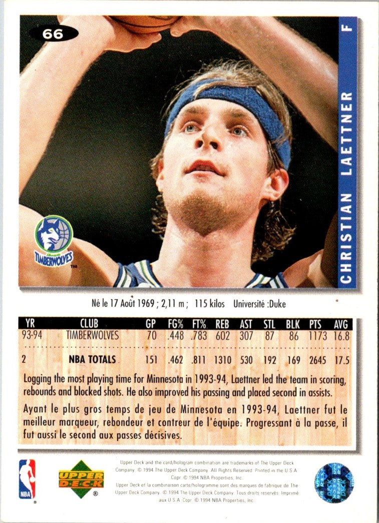 1994 Collector's Choice Christian Laettner