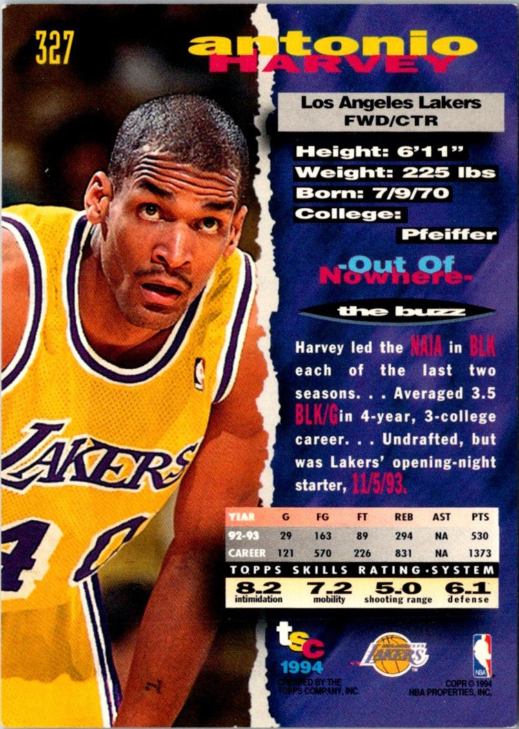 1993 Stadium Club Antonio Harvey