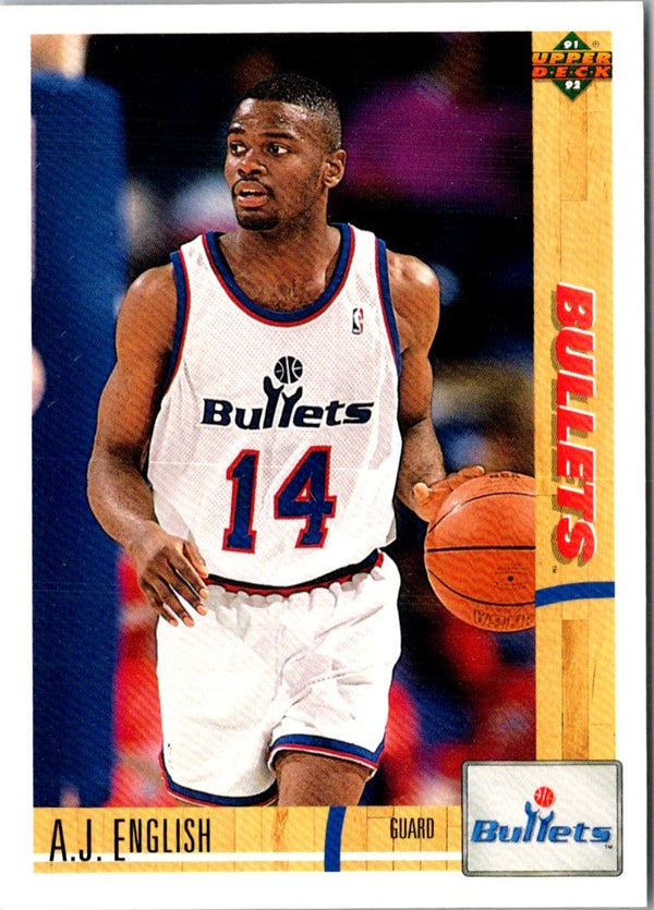 1991 Upper Deck A.J. English #387 Rookie