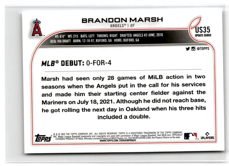 2022 Topps Update Brandon Marsh