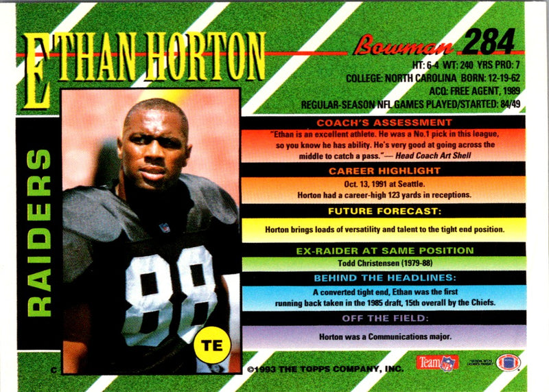 1993 Bowman Ethan Horton