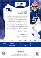 2021 Panini Playoff Azeez Ojulari #265 Rookie