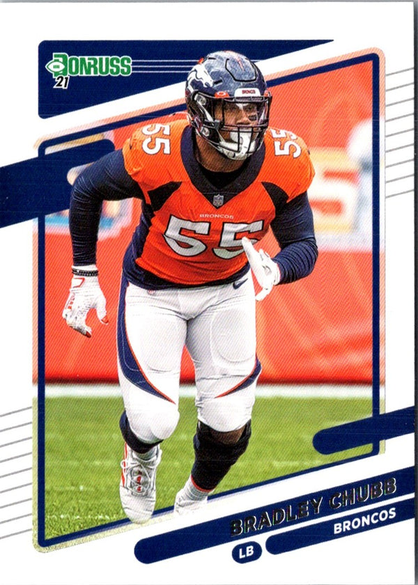 2021 Donruss Press Proof Blue Bradley Chubb #182