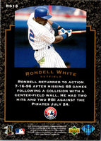 1997 Upper Deck Rock Solid Foundation Rondell White #RS13