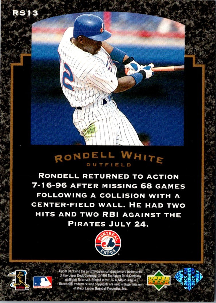 1997 Upper Deck Rock Solid Foundation Rondell White