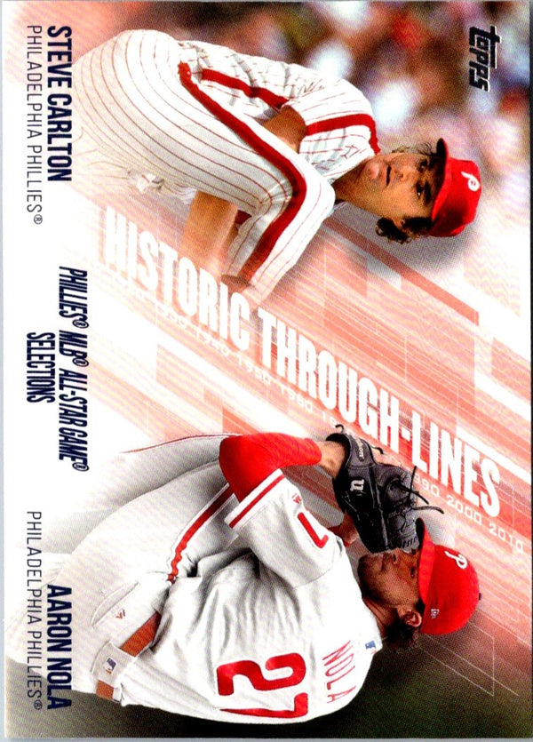 2019 Topps Historic Through-Lines Aaron Nola/Steve Carlton #HTL-24