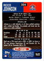 2002 Topps Total Reed Johnson #354 Rookie