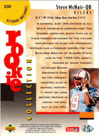 1995 Collector's Choice Update Silver Steve McNair #U20