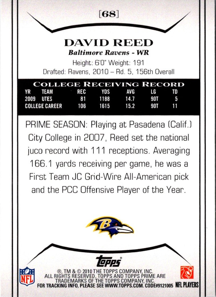 2010 Topps Prime Retail David Reed