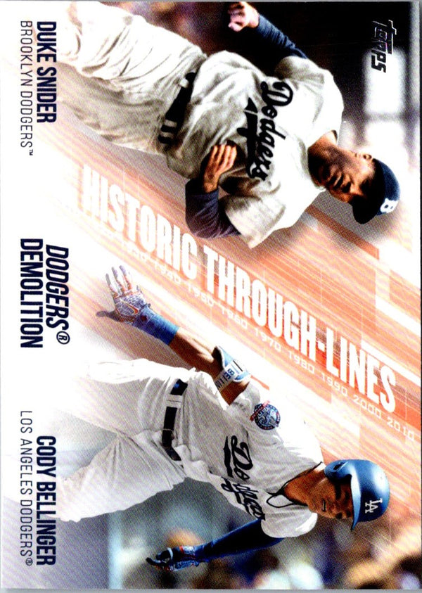 2019 Topps Historic Through-Lines Cody Bellinger/Duke Snider #HTL-45