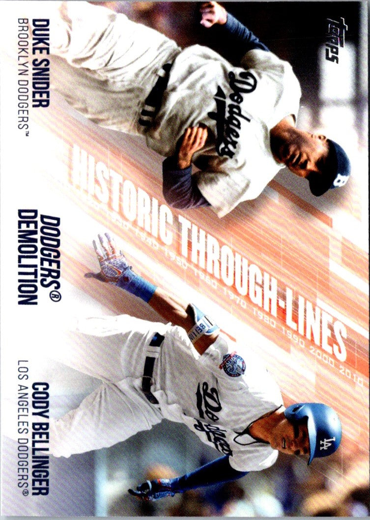 2019 Topps Historic Through-Lines Cody Bellinger/Duke Snider