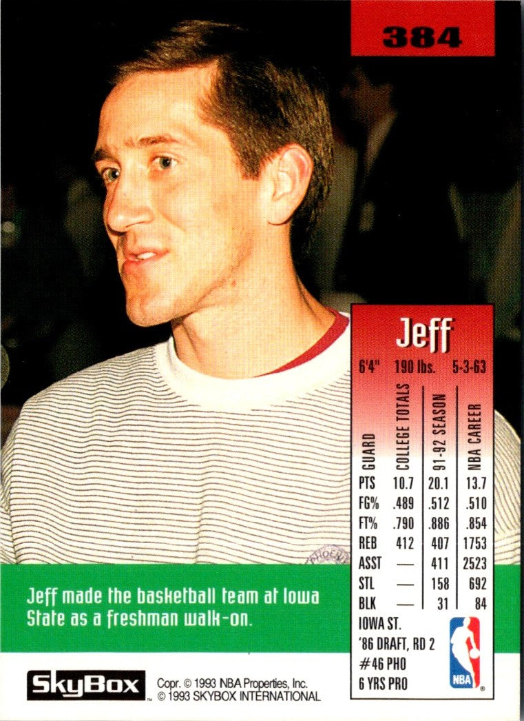 1992 SkyBox Jeff Hornacek