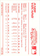 1990 Star Harrisburg Senators Junior Vizcaino