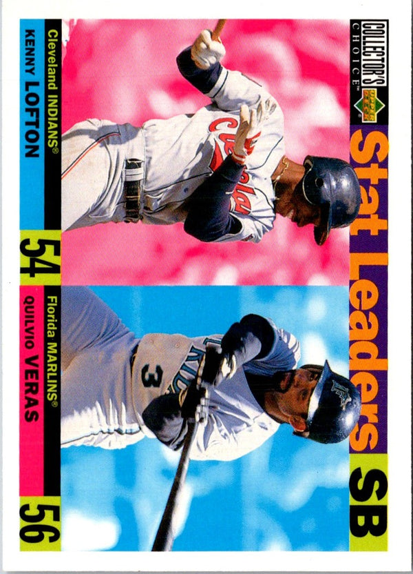 1996 Collector's Choice Kenny Lofton/Quilvio Veras #5