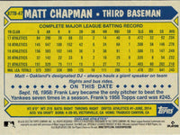 2022 Topps Matt Chapman #176