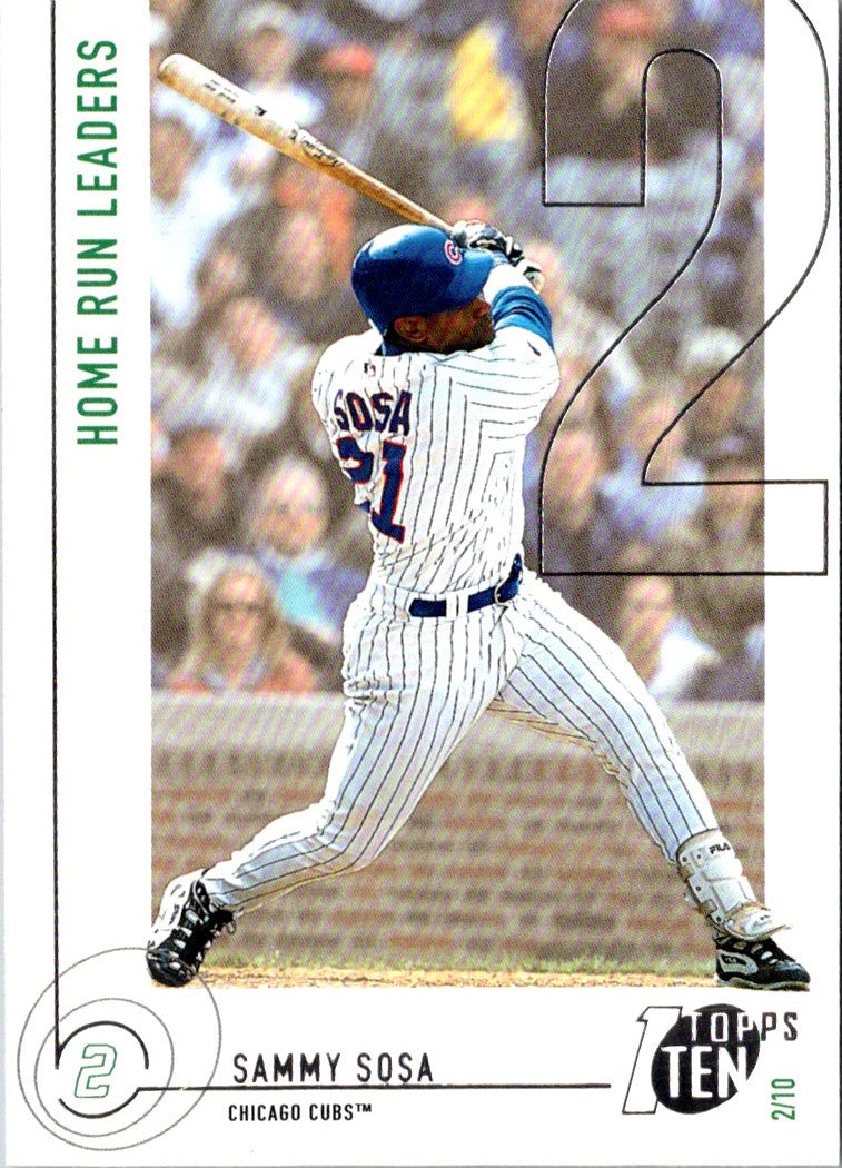 2002 Topps Ten Sammy Sosa