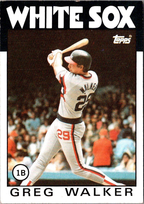 1986 Topps Greg Walker #123