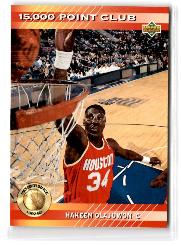 1992 Upper Deck 15000-Point Club Hakeem Olajuwon #PC20