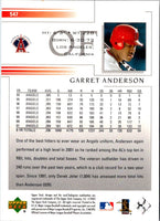 2002 Upper Deck Garret Anderson #547