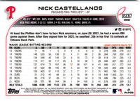2022 Topps Chrome Update Nick Castellanos #USC67