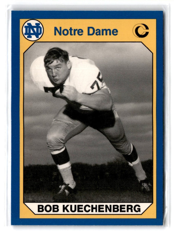 1990 Collegiate Collection Notre Dame Bob Kuechenberg #122