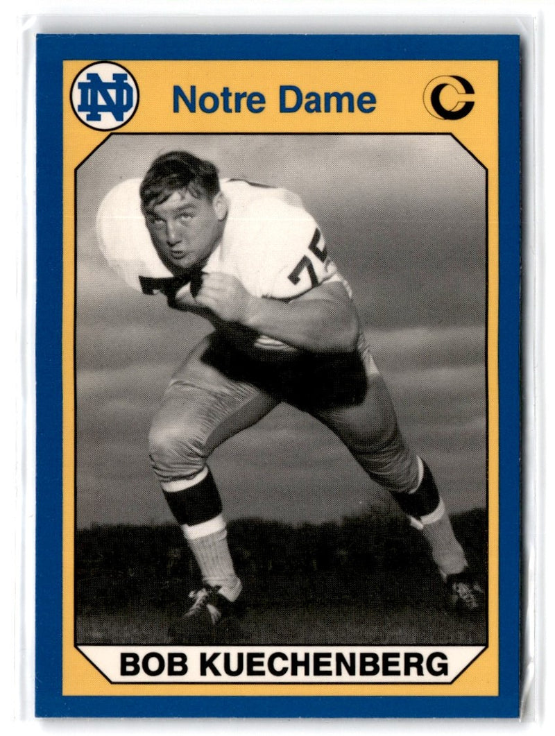 1990 Collegiate Collection Notre Dame Bob Kuechenberg