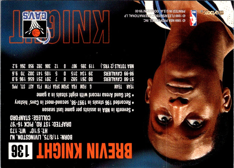 1998 Press Pass Brevin Knight