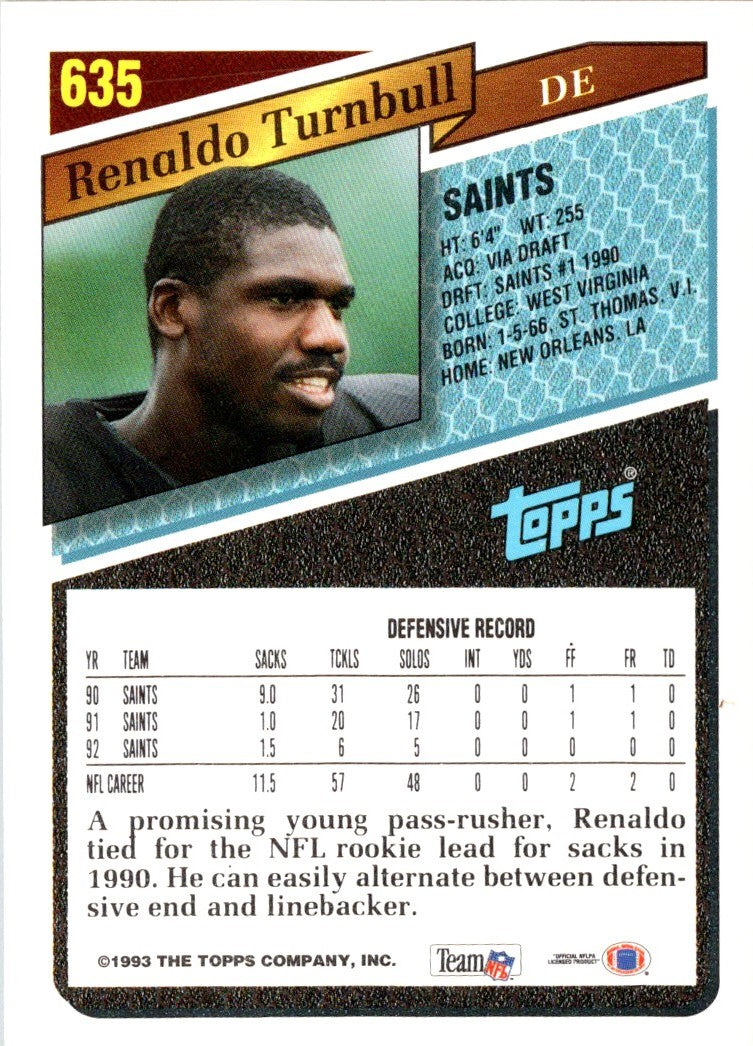 1993 Topps Renaldo Turnbull