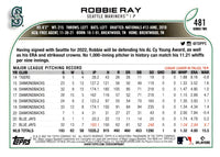 2022 Topps Robbie Ray #481